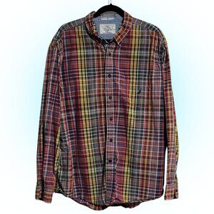 SUPER NICE NAUTICA PLAID MEN'S BUTTON DOWN SHIRT EUC 2X XXL